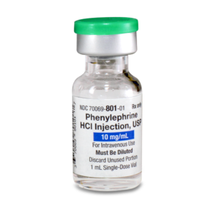 Phenylephrine HCl Inj., USP 10mg/mL 1mL Vial, 25/pack